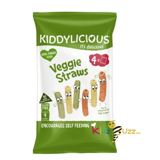 Kiddylicious Veggie Straws 9+ Months Pack of 4