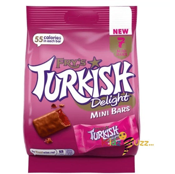 Fry's Turkish Delight Mini Bars, 105g Pack of 7