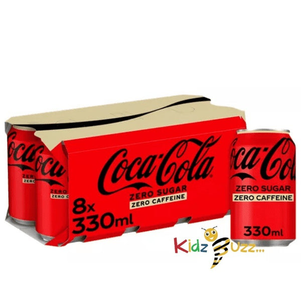 Coca-Cola Zero Sugar Zero Caffeine Cans 8x330ML - kidzbuzzz