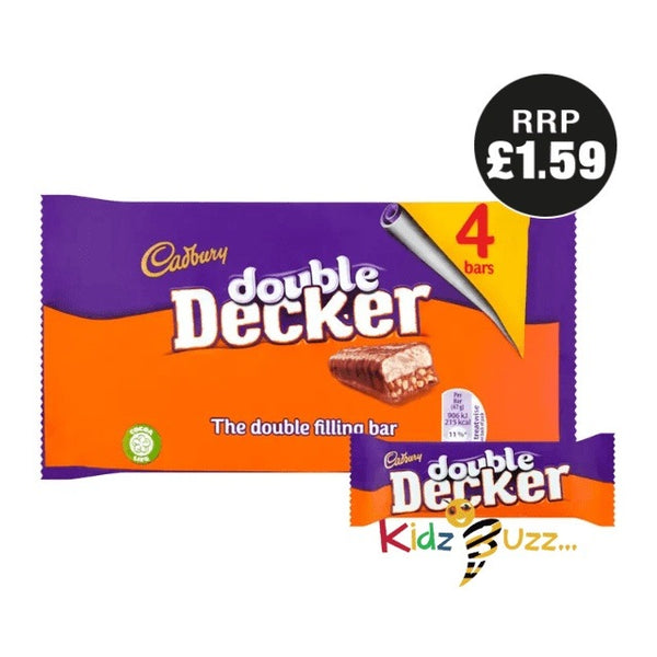 Cadbury Double Decker, 37.3g Pack of 4