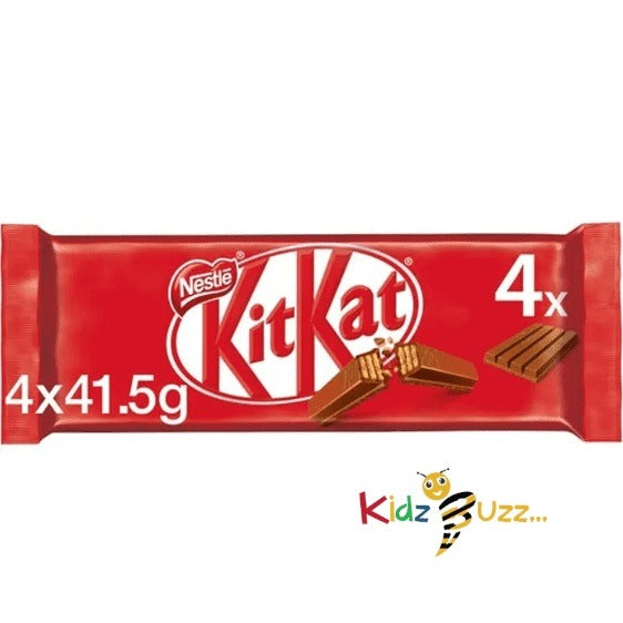 Kit Kat 4 Finger Milk Chocolate Bar, 41.5g Pack of 4