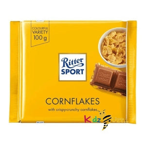 Ritter Sport Milk Chocolate Cornflakes 100g (Pack of 5)