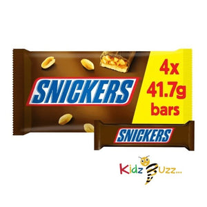 Snickers Snack Bars Multipack, 41.7g X 4 (Pack Of 3)