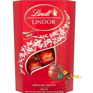 Lindt Lindor Milk Chocolate Truffles Box - Approx 16 balls, 200g
