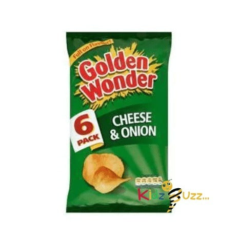 Golden Wonder Fully Flavoured Cheese & Onion 6 x 25g