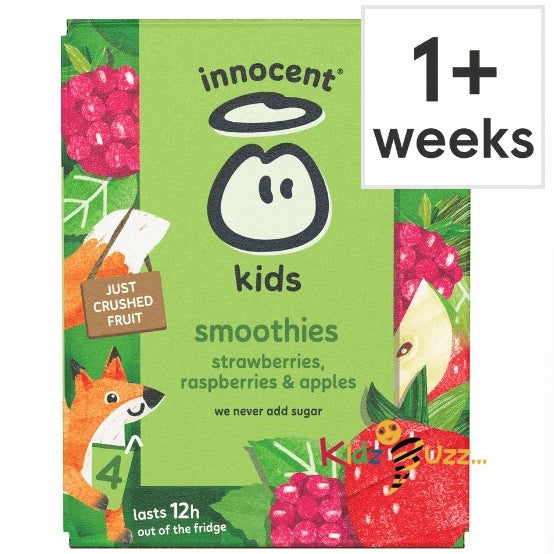 innocent Kids Smoothies Strawberries, Raspberries & Apples 600ml
