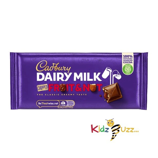 Cadbury Dairy Milk Fruit and Nut Chocolate Bar, 95g