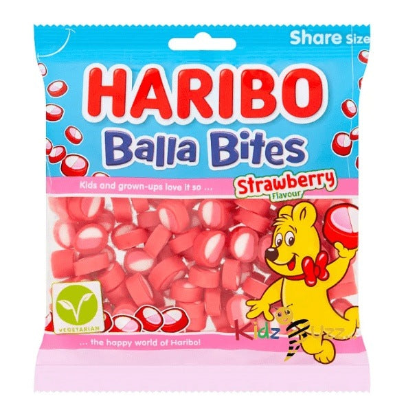 HARIBO Balla Bites Strawberry Flavour 140g - kidzbuzzz