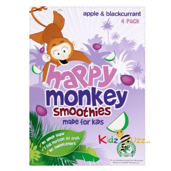 Happy Monkey Smoothies Apple & Blackcurrant 180ml