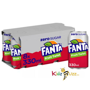 Fanta Fruit Twist Zero Sugar Cans 8 x 330 ML