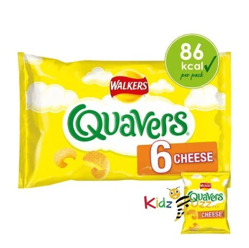 Walkers Quavers Cheese, 16g Pack of 6