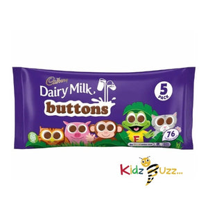 Cadbury Dairy Milk Buttons, 14g per bag (Pack of 5)