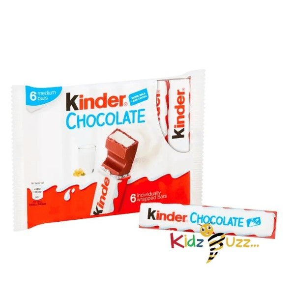 Kinder Chocolate Maxi Bars, 21g Pack of 6