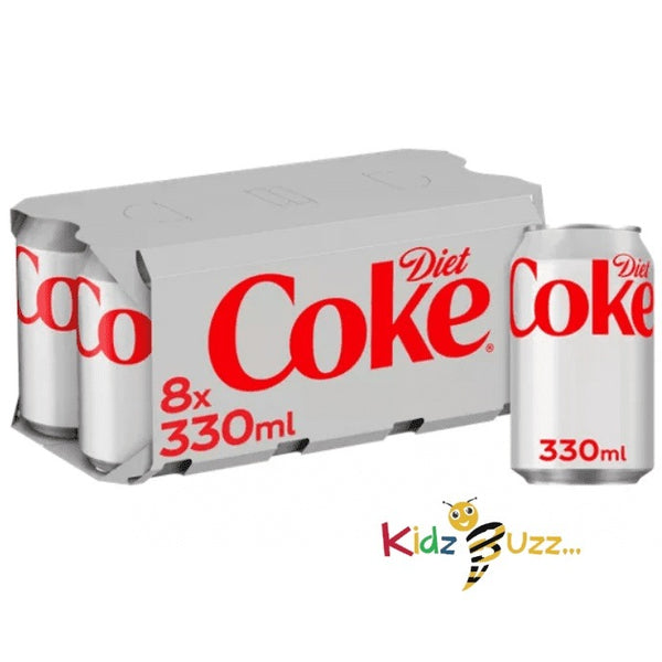 Diet Coke Cans 8x330ML - kidzbuzzz