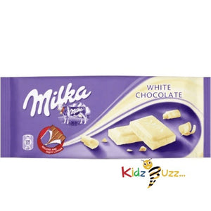 Milka White Chocolate Bar, 100g