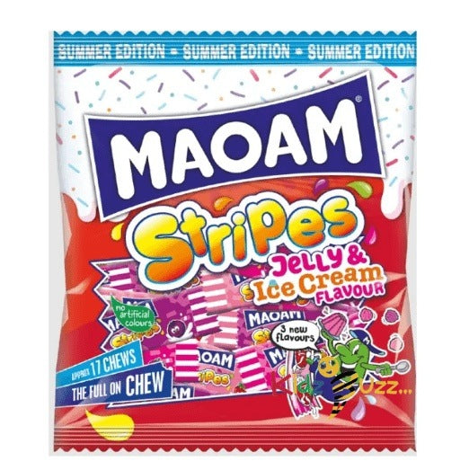 Maoam Stripes Jelly & Ice Cream, 140g - kidzbuzzz