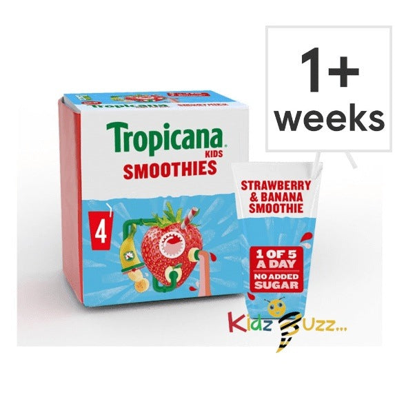 Tropicana Kids Strawberry & Banana Smoothie 600ml