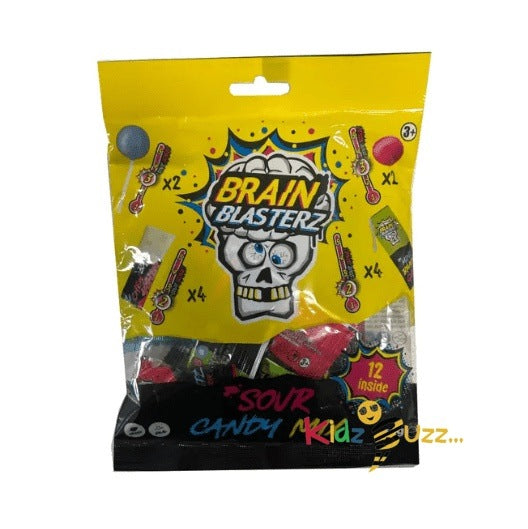 Halloween Brain Blasterz Candy Bag 69g (Pack Of 6) - kidzbuzzz