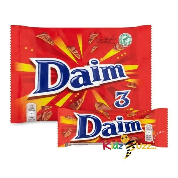 Daim Chocolate Bar, 28g Pack of 3