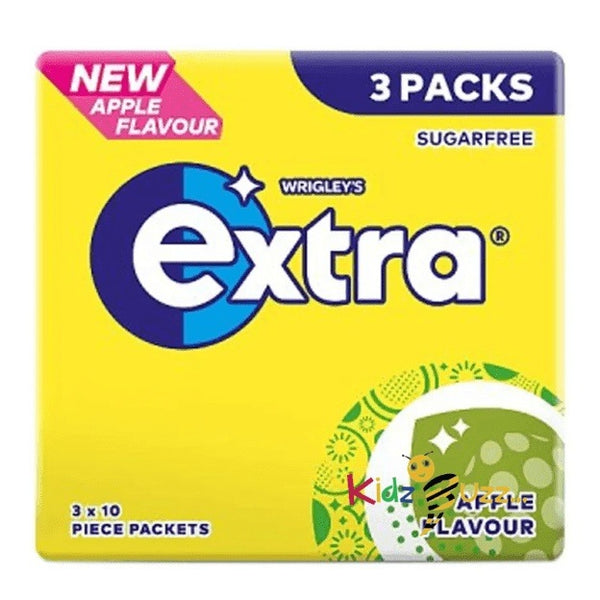 Extra Apple Flavour Sugarfree Chewing Gum Multipack 3 x 10 Pieces