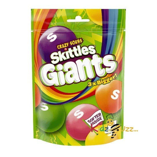 Skittles Crazy Sour Giants, 132g - kidzbuzzz