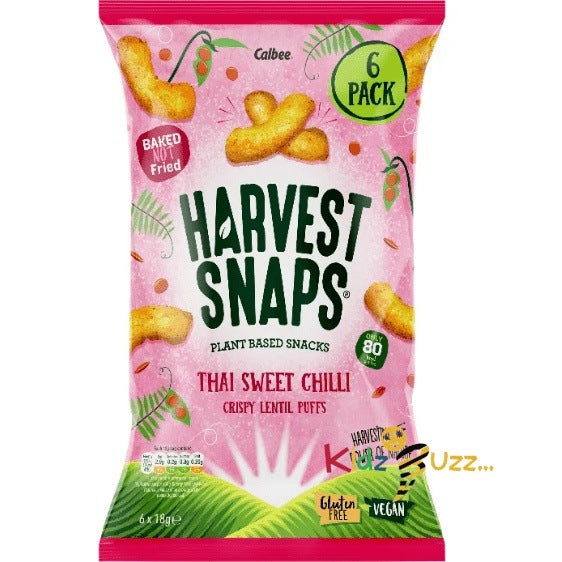 Harvest Snaps Sweet Chilli, 18g Pack of 6