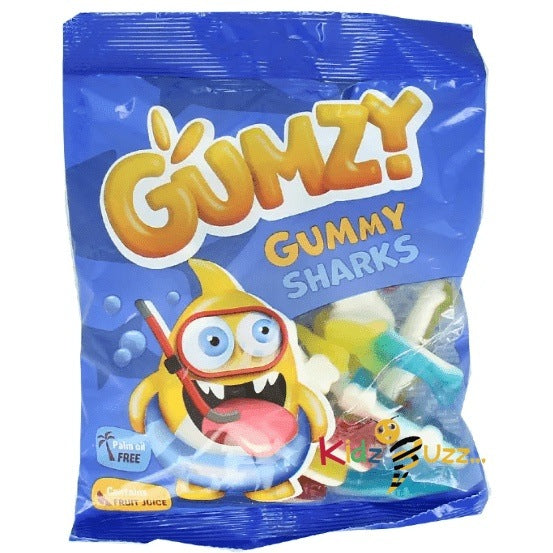 Gumzy Gummy Sharks, 165g - kidzbuzzz