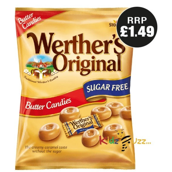 Werther's Original Sugar Free Butter Candies 80g (Pack Of 2) - kidzbuzzz