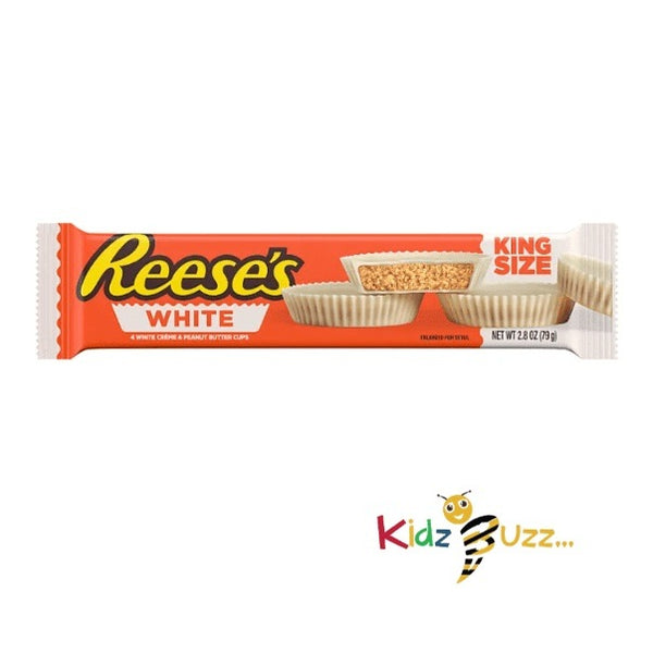 Reeses White Creme & Peanut Butter Cups, 79g Pack of 4