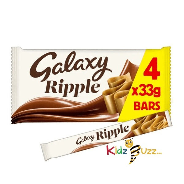 Galaxy Ripple Chocolate Bars, 33g Pack of 4