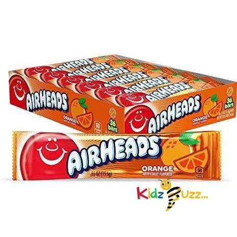 Air Heads Airheads Taffy, Orange 15g Pack of 36