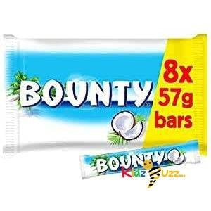 Chocolate Bar Bundle With Bounty Coconut & Milk Chocolate Snack Bar Duo 57g (8X 57g)