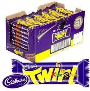 Cadbury Twirl Bars - 43g (Box Of 48)