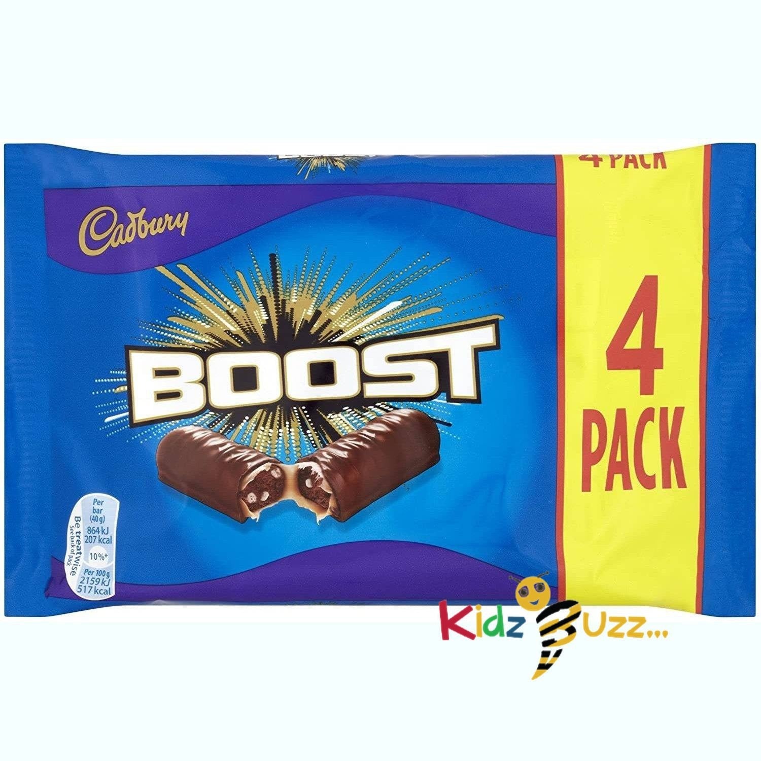 Cadbury Boost Chocolate Bar Multipack, 4 x 31.5g