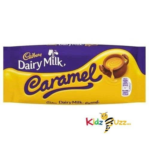 Cadbury Dairy Milk Caramel Chocolate Bar 120g Pack of 13