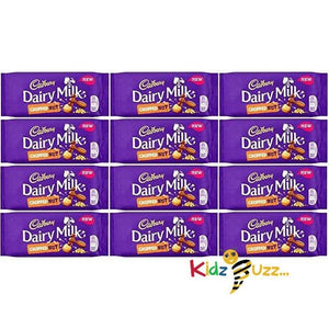 Cadbury Dairy Milk Chopped Nut Tablet 95g (Pack of 12)