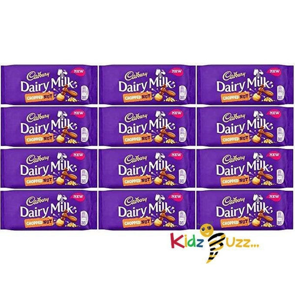 Cadbury Dairy Milk Chopped Nut Tablet 95g Pack of 12