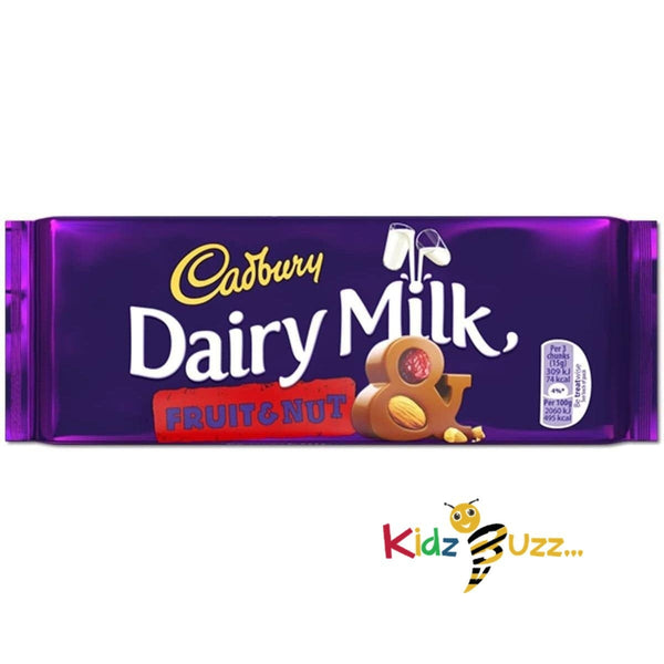 Cadbury Dairy Milk Fruit & Nut 110g Box of 14
