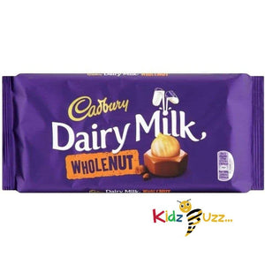 Cadbury Dairy Milk Whole Nut Bar (200g) - Pack of 2