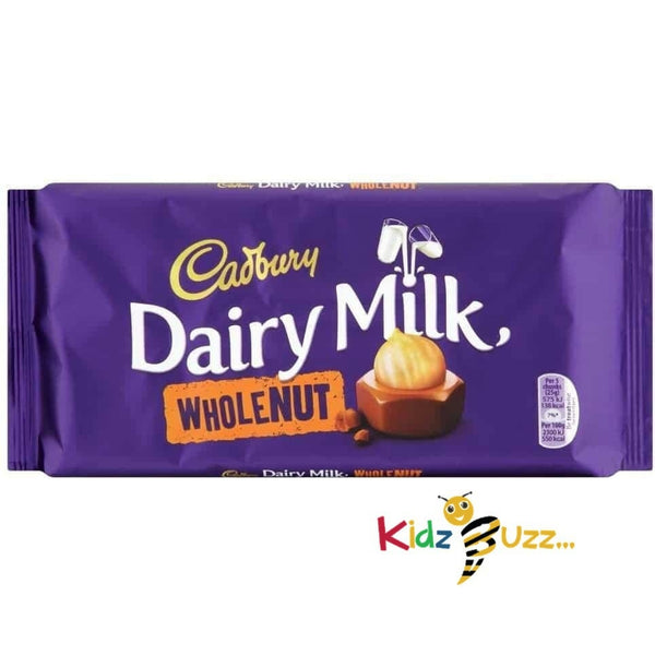 Cadbury Dairy Milk Whole Nut Chocolate Bar, 200g