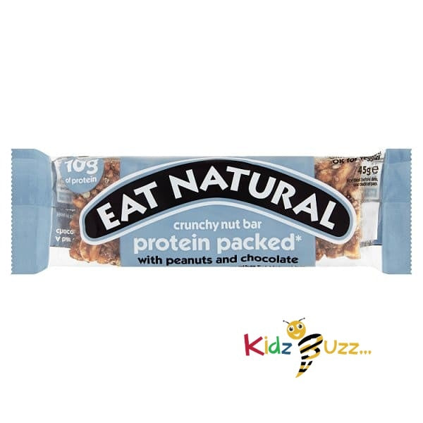 Eat Natural Protein Packed Peanuts & Chocolate Bars 12 x 45g