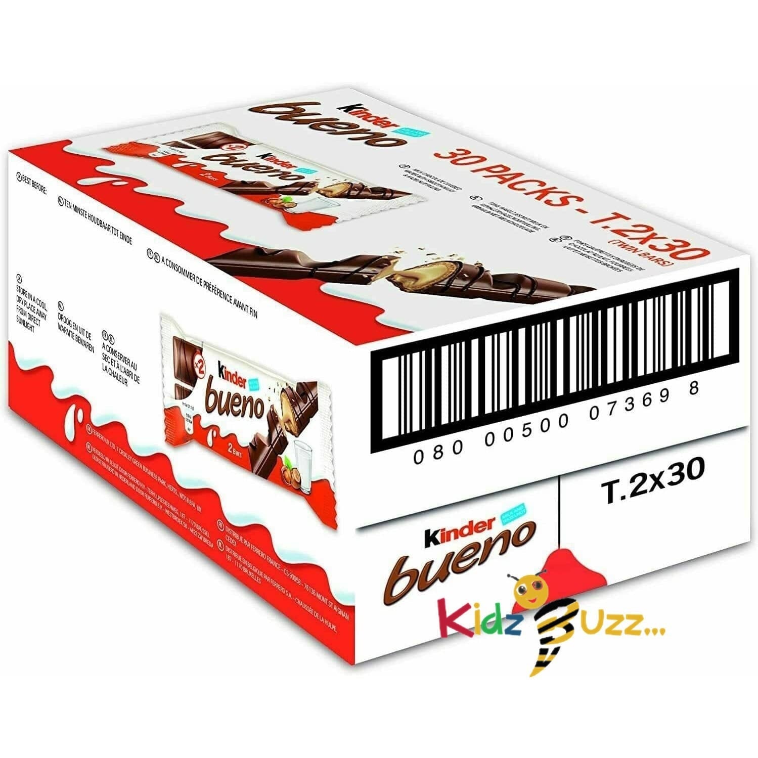 Kinder Bueno Chocolate Bars, 44 g Pack of 30