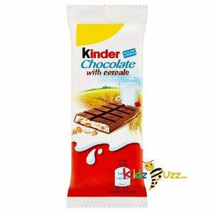 Kinder Chocolate with cereals bars Pack of 40 Bars