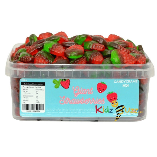 Candycrave Giant Strawberries Tub 800g