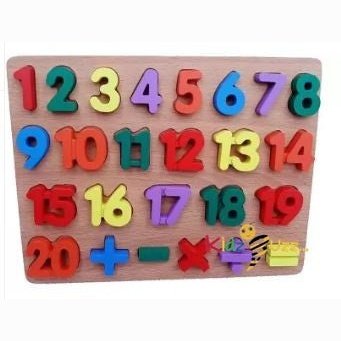 Wooden 3D Numbers