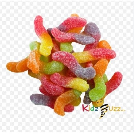 CandyCrave Fizzy Sour Fruit Worms Fizzy Coated Jelly Sweets