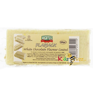 Higates Flapjacks: White Chocolate Flavour Coated 120g