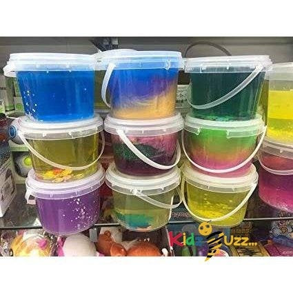 2 x Slime Tub With Glitter or Confetti - Assorted Color Slime Tubs