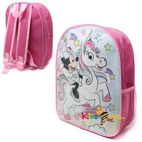 31cm Minnie Mouse Unicorn Backpack with Side Mesh Pocket
