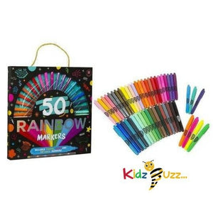 50 COLOURED MARKER PENS